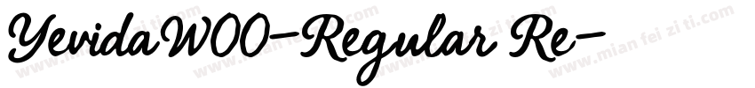YevidaW00-Regular Re字体转换